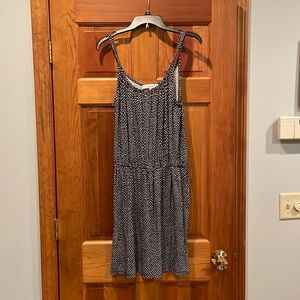 Loft Black dress with white dots